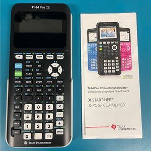 Texas Instruments TI-84 Plus CE graphing Calculator.
